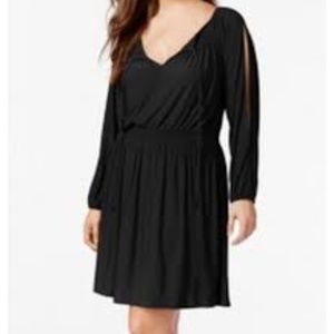 LOVE SQUARED WINE COLOR DRESS 3X NWT